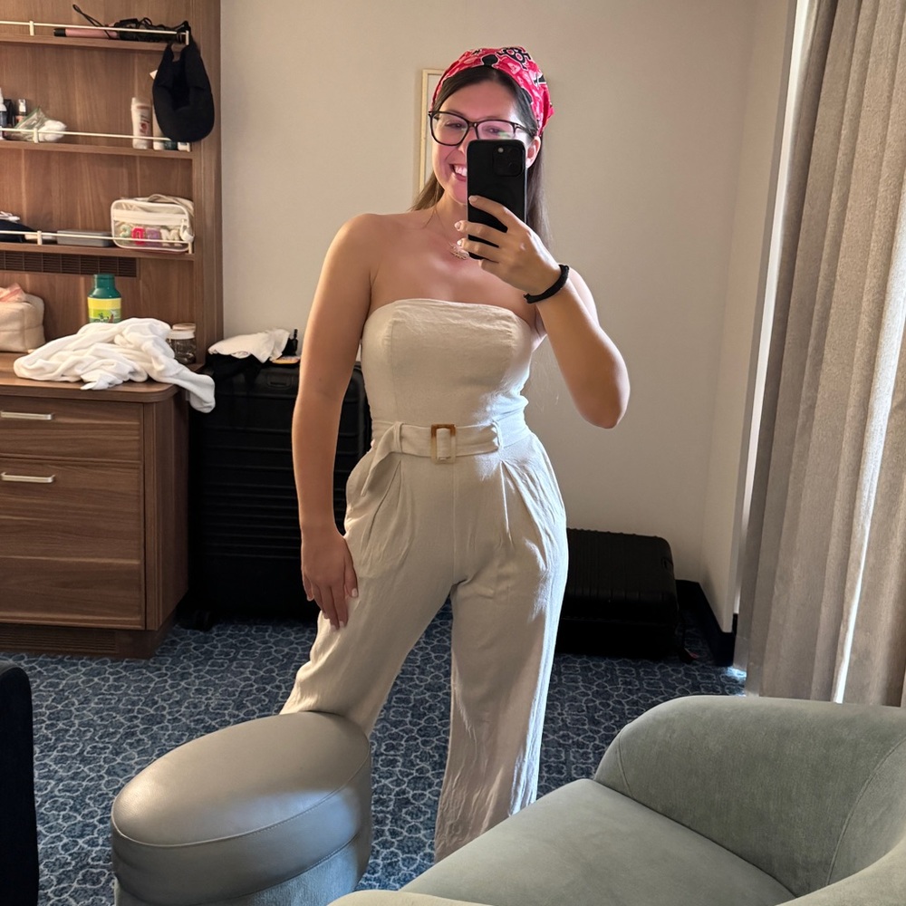 Elegant Cream Jumpsuit